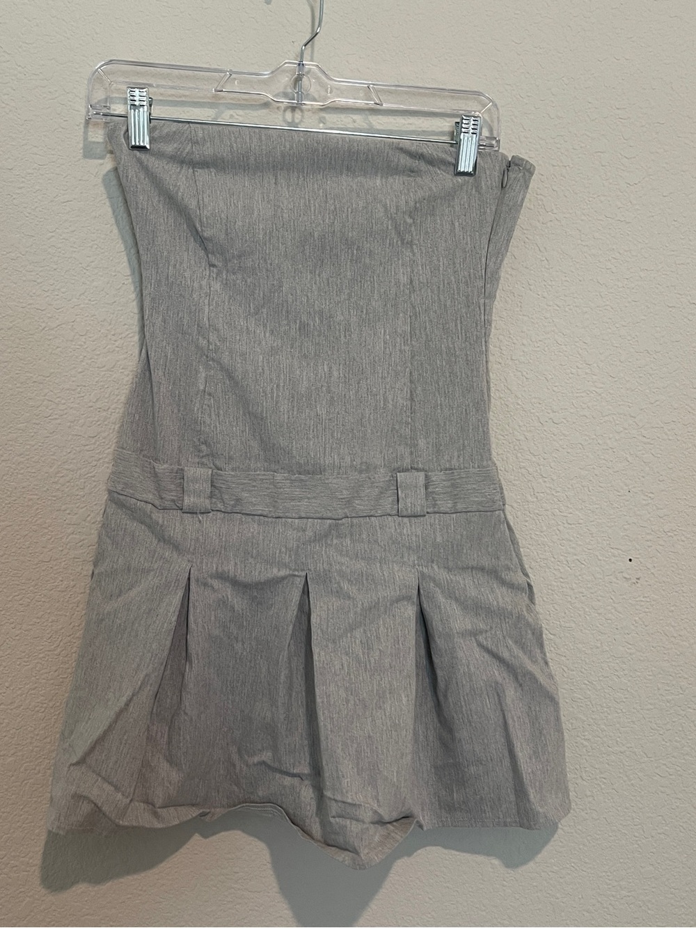 ASOS Light Gray Mini Skirt Dress